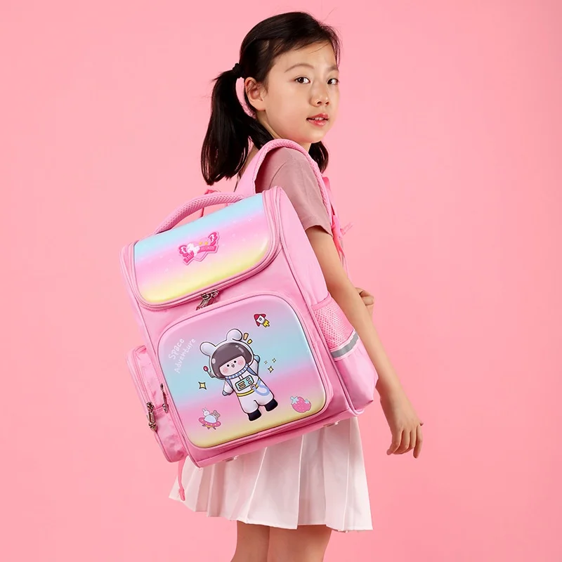 Children Students Cartoon High-capacity Backpacks New British Style Girl Boy Cute Astronaut Fashion Schoolbags Drop Shipping Hot