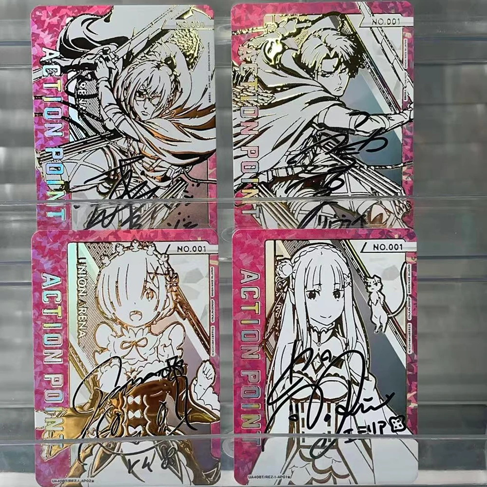 

Юнион Арена Атака Титанов Коллекционная карта аниме Леви Акерман Ханж Зои Фирменная карта Текстурированная преломляющая флэш-карта Подарок для ребенка