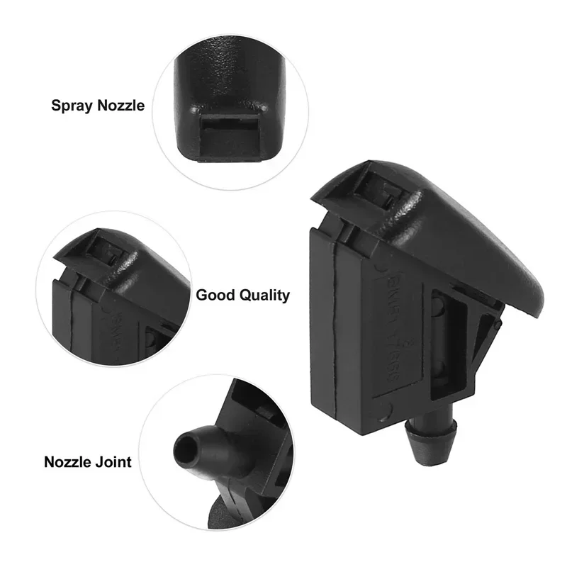 For Ford Focus 2005-2012 Fiesta 2001-2008 Mondeo 2007-2014 Windshield Wiper Nozzle Water Spray Jet Cap Washer Car Accessories