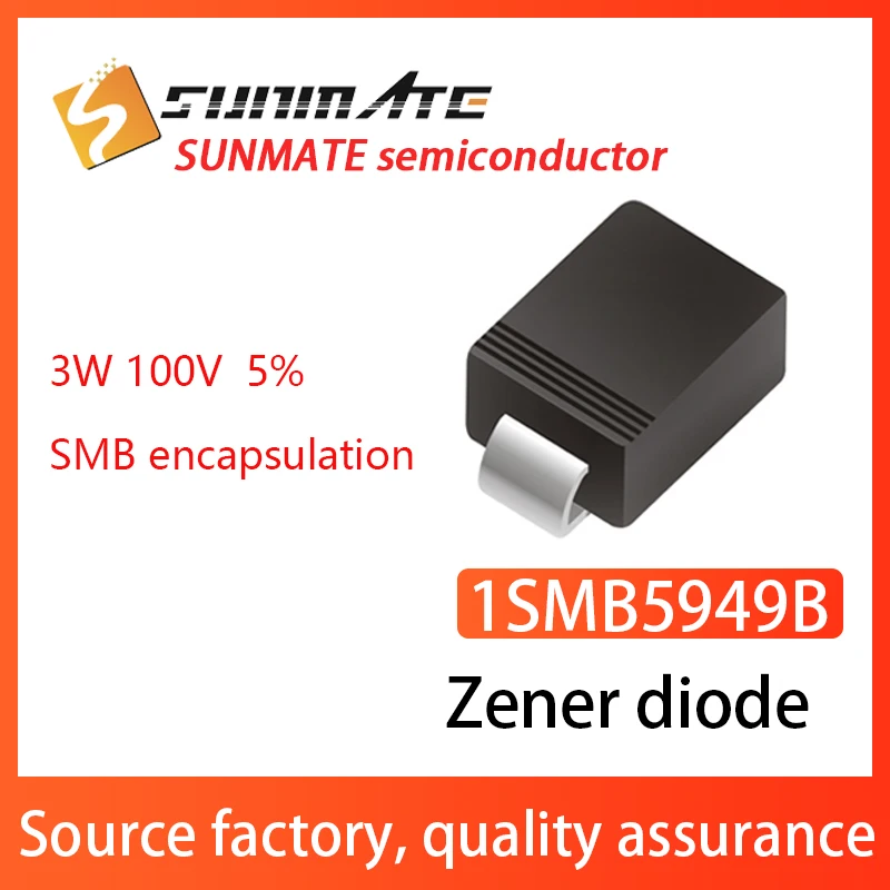 Zener Diode 3W Power 1SMB5953B 1SMB5954B 1SMB5955B 1SMB5956B SMB Pack 30Pcs