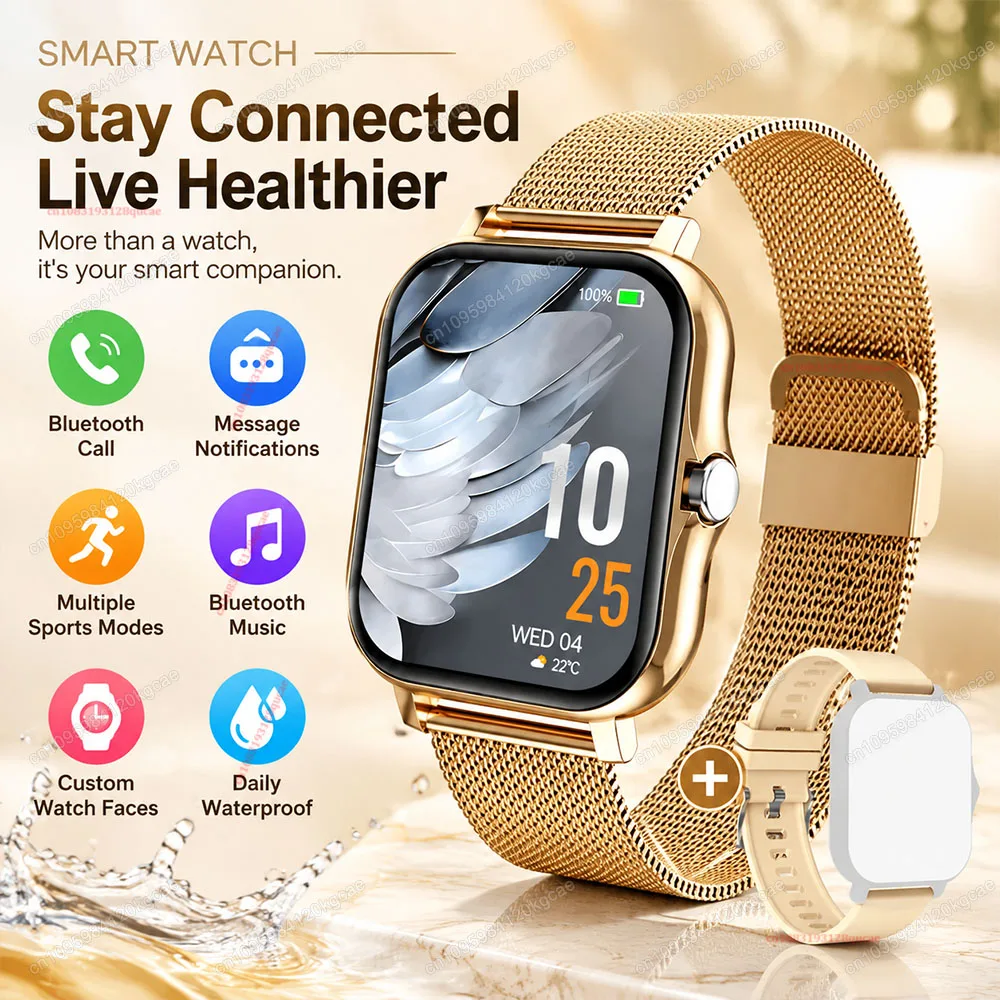 New Smart Watch Android IOS Phone 1.83 Inch Color Screen Bluetooth Call Sport Pedometer Information Alerts Watches Women Men H10