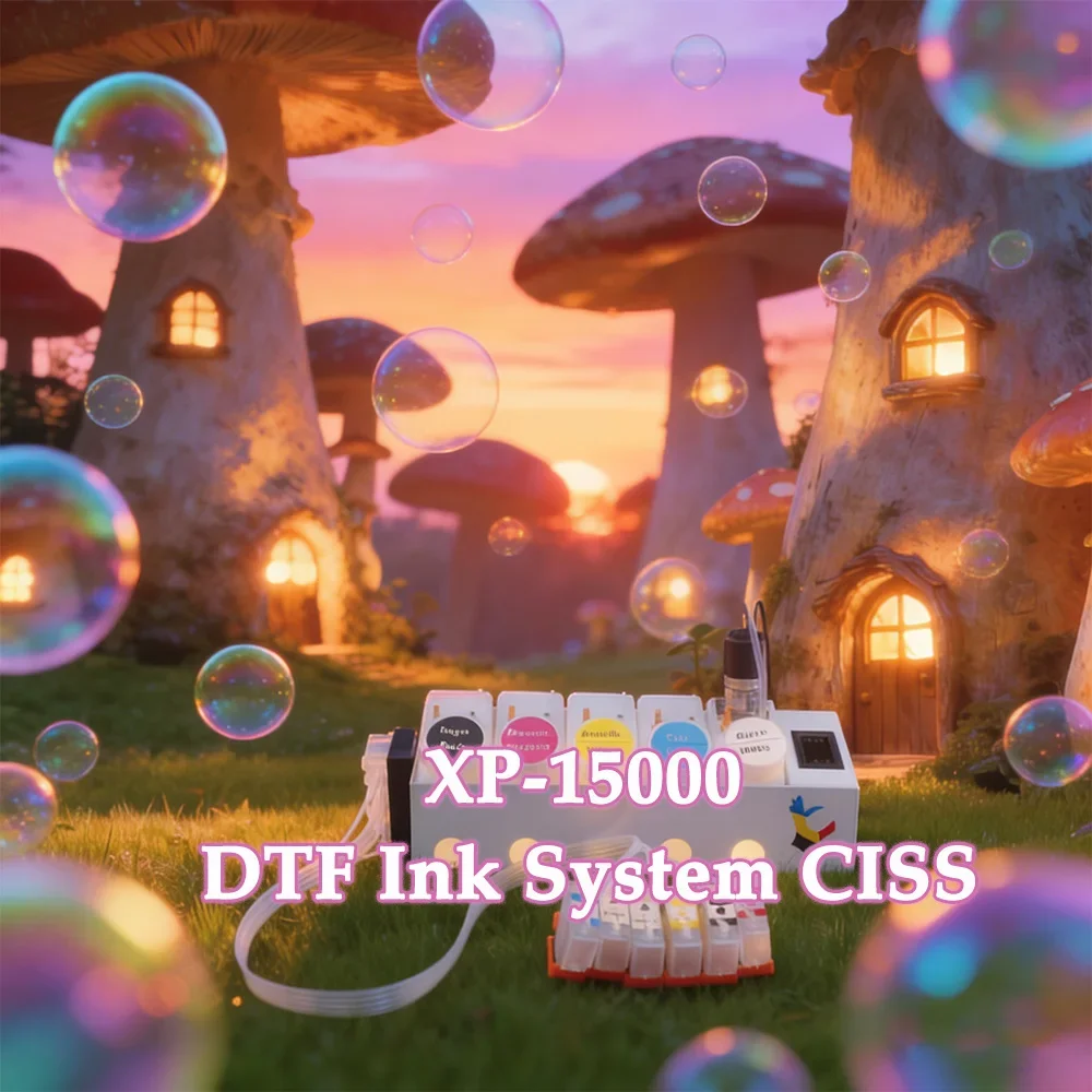 

XP-15000 DTF Ink System CISS with damper and Cartridge For XP15000 Ink Tank Stirrer Timer Container Ink Supply System