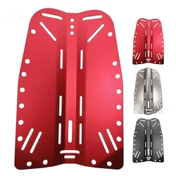 Placa trasera técnica de buceo de aluminio multicolor Placa BCD para buzo