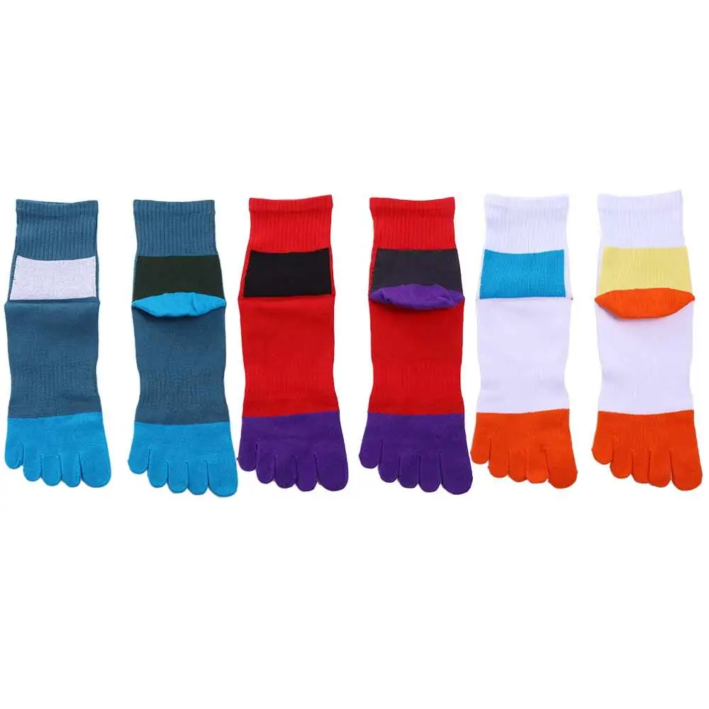 Breathable Anti-Bacterial Fiber EU 38-44 Organic Cotton With Toes Toe Socks Dress Socks With Toes Five Finger Socks Sweat Socks