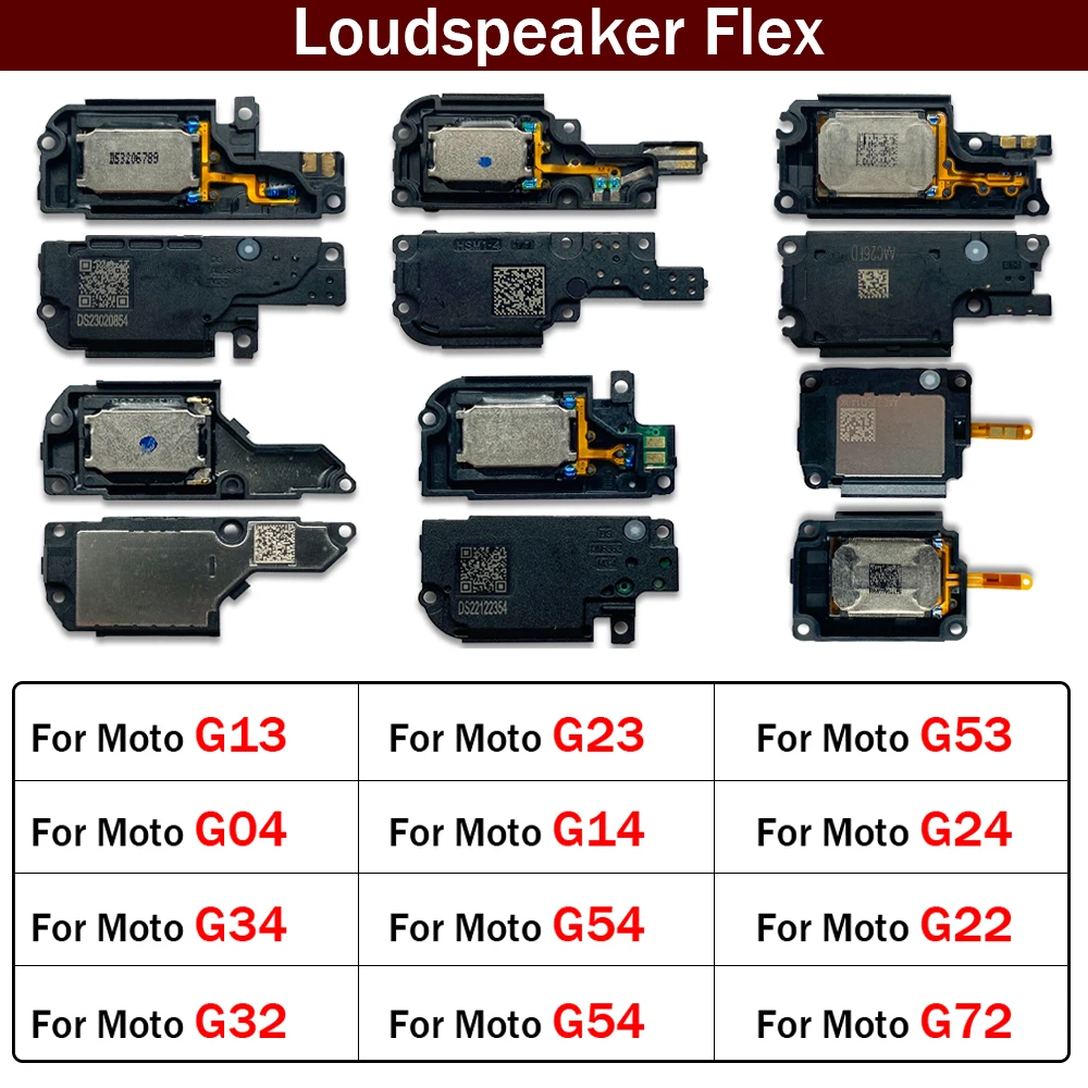 

Гибкий кабель громкоговорителя Buzzer Ringer для Motorola Moto G13 G23 G53 G04 G14 G24 G34 G54 G40 G22 G32 G52 G72 G82
