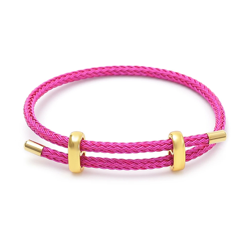 Handmade Woven Wire Rope Adjustable Bracelet, Luxury Gift