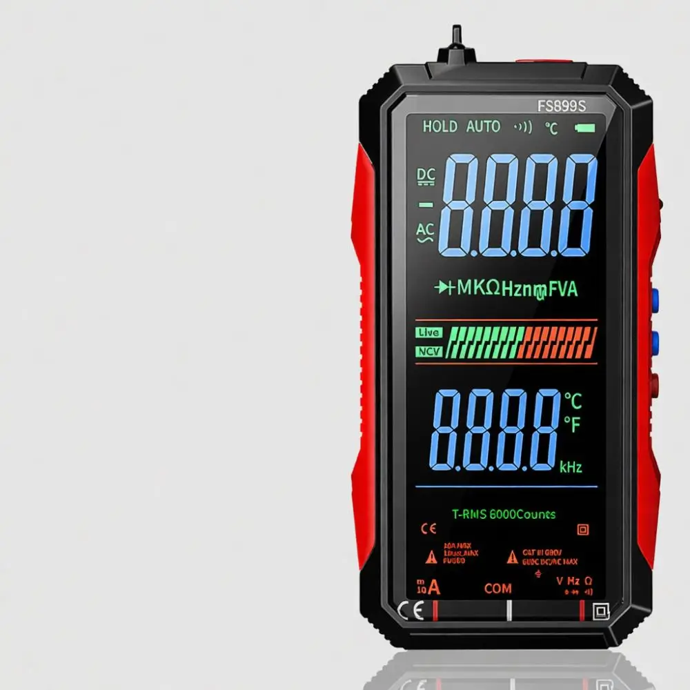 Digital Multimeter Auto Range Voltage Tester Portable Electrician Repair Tool Smart Anti Burn Full Screen Color Voice Meter
