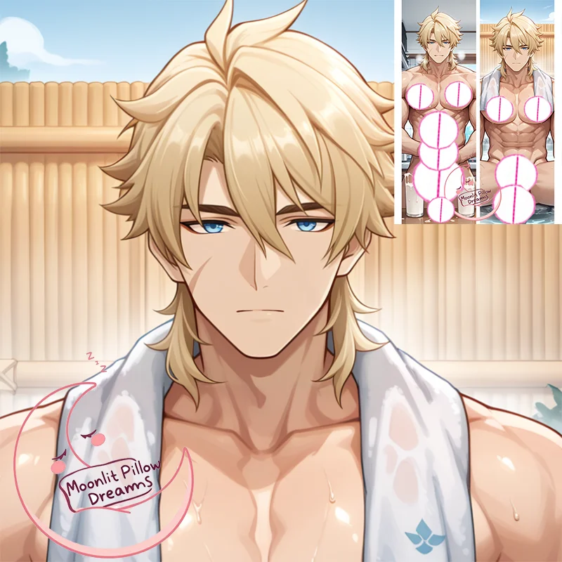 

Male Character Varka Dakimakura Cover - Custom Printed Anime Husband Pillow Strong man