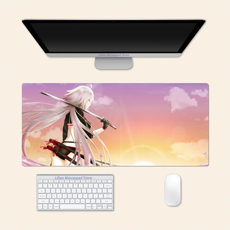 Sexy Jeanne D'arc- Fate Anime Large Mouse Pad Office Mousepad Creative Game Desk Mat Gift