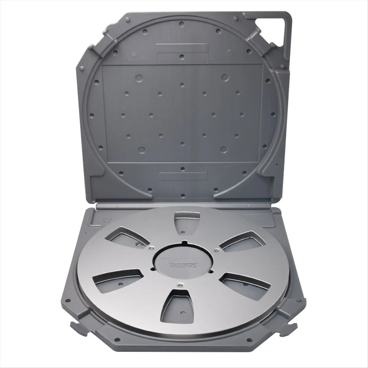 DTD1617-HOT-10inch 6-Hole Empty Takeup Reel with Empty Take Up Reels Storage Box Portable Protection Case for 10 Inch Sound Tape