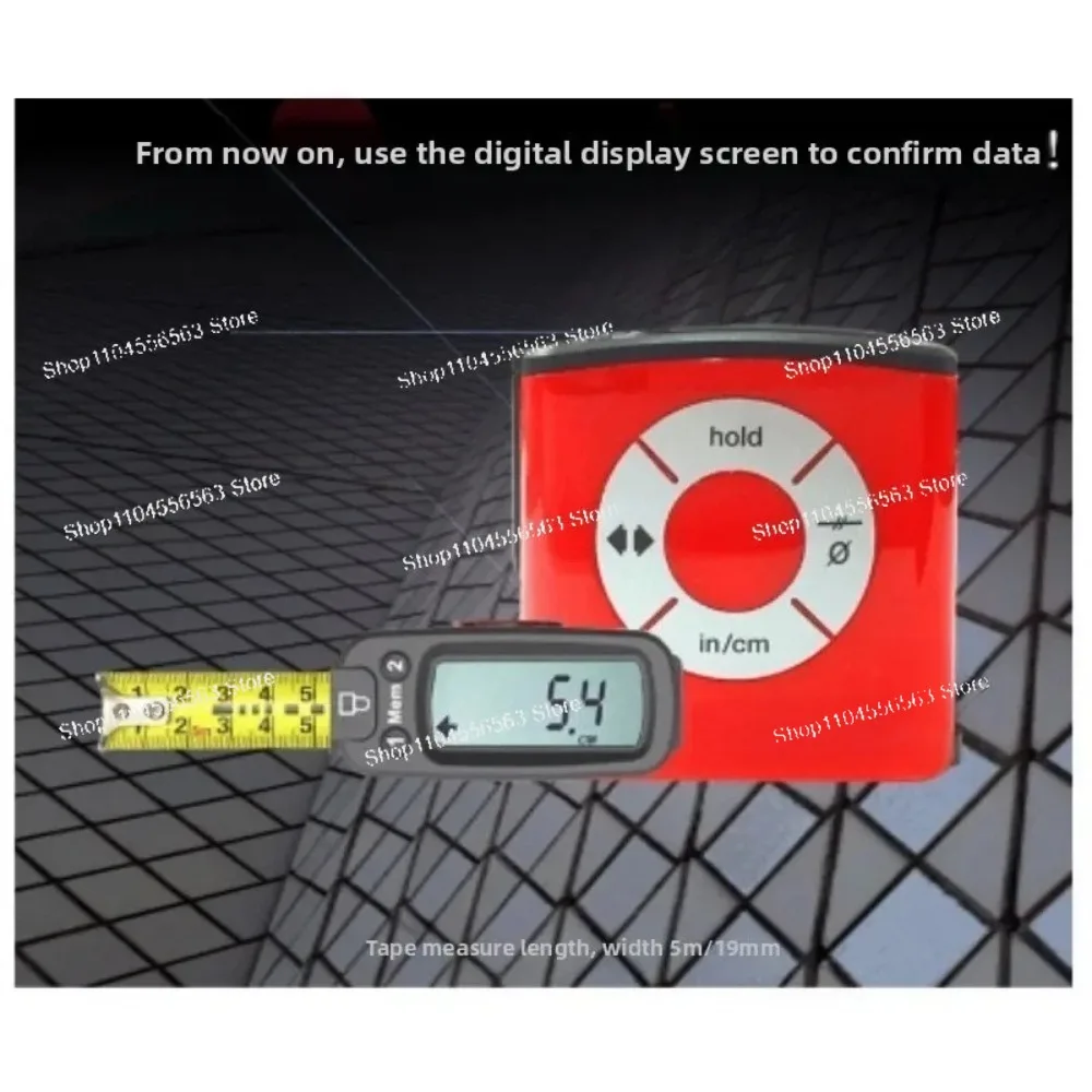 5 meters waterproof stainless steel ruler body, supports circumference measurement and unit one-click switching