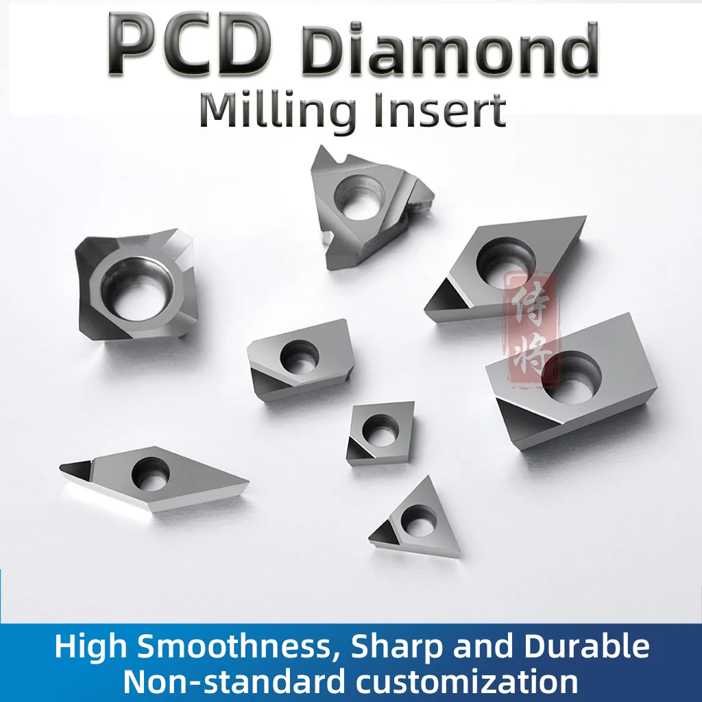 Pcd Diamond Insert Cnc Usinagem Lath Ferramenta Vcgt Apkt Seht Ccgt Dcgt Tcgt Corte de Cobre Alumínio Wnmg Tnmg