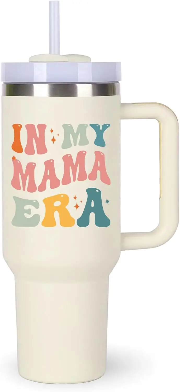 

Cup Tumblers Gifts.40oz In My Mama Era Tumbler with Handle.Mama Gift.Mama Cups.Mama Tumbler.40oz Birthday Christmas Mothers Day