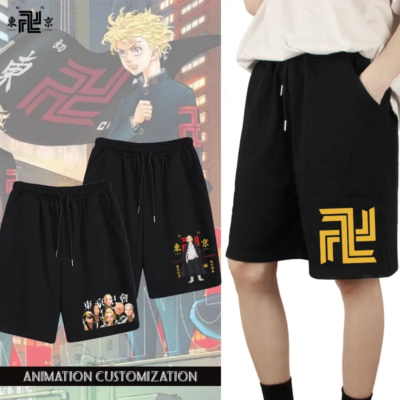 Tokyo Revengers Classic Anime Tokyo Manji Gang Peripheral Printed Shorts 2026 American Summer Men's Sports Breathable Casual Y2k