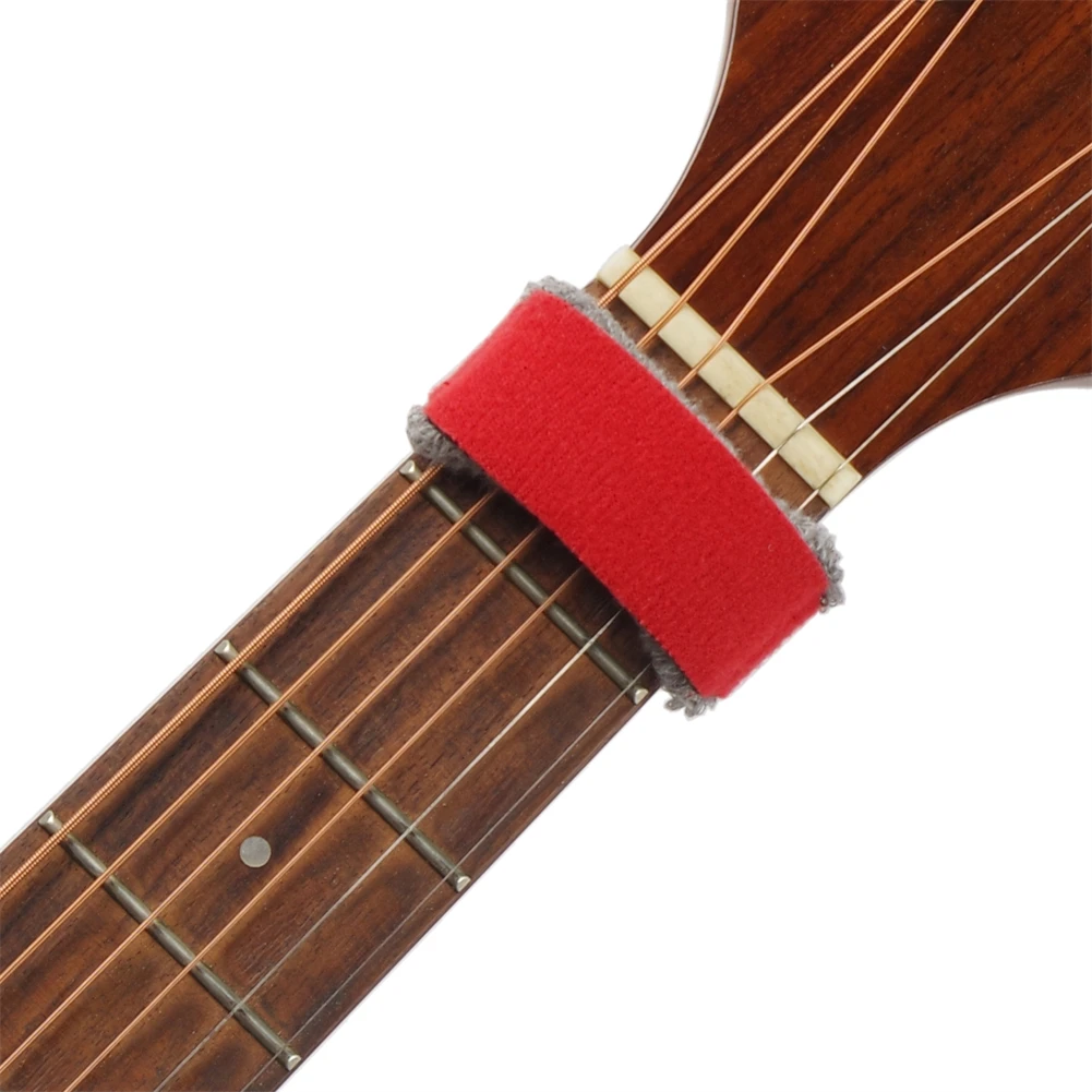 Duable, alta calidad, particular, nuevo, envoltura de guitarra, correa para bajo, envolturas de cuerdas rojas, diapasón, instrumentos de guitarra, 19CM