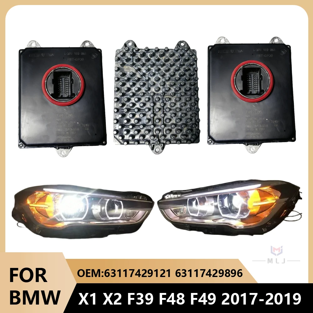 NEW OEM 63117429121 63117429896 DRL For BMW 2 Series X1 F45 F46 F48 F49 2013-2018 Car Control Unit Led Headlight Module Ballast
