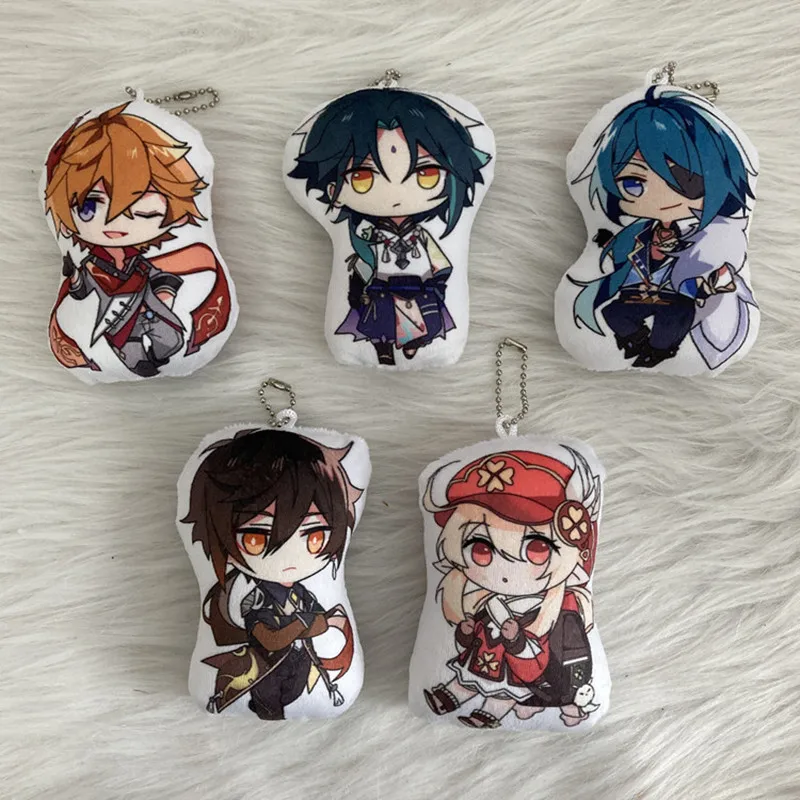 Anime Game Impact Doll Tartaglia Xiao Kaeya Cosplay Doll Toy Plush Dolls Children Christmas Pendant Accessories Gift