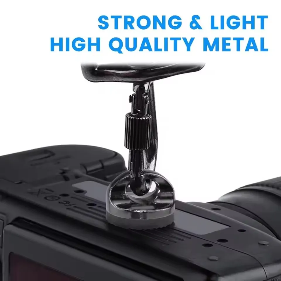 1-6pcs Universal 1/4" Camera Screw with Rubber Washer Aluminum Alloy Camera Fixing Screw for Quick Release Wrist Strap Sling - view 4