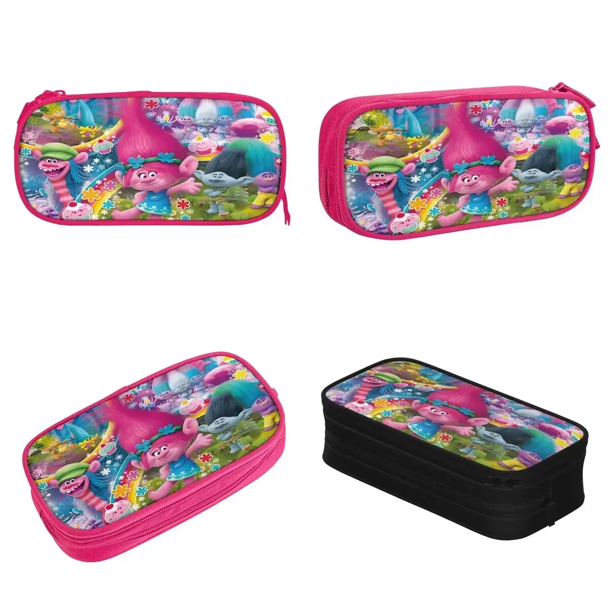 

Cartoon Trolls Pencil Case Classic Movie Anime Pen Box Bag Student Big Capacity School Supplies Zipper Pencil Box