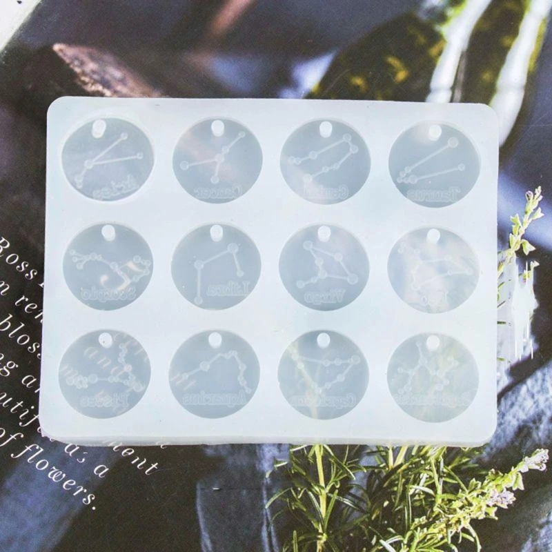  Silicone Mold for DIY Keychain Necklace Charms Epoxy Resin Jewellery Making