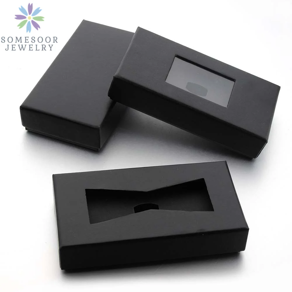 

SOMESOOR Fashion Bowtie Gift Box Fit Wedding Suits Necktie Shirt Bowknots Storage Boxes Organizer Case For Men Women