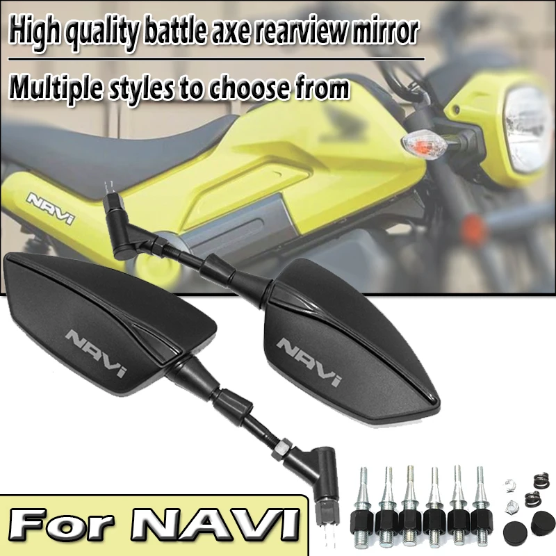 

For DREAMWING Navi 110 Navi110 2016-2022 2023 2024 8/10mm New High Quality Universal Motorcycle Tomahawk Rear View Mirror