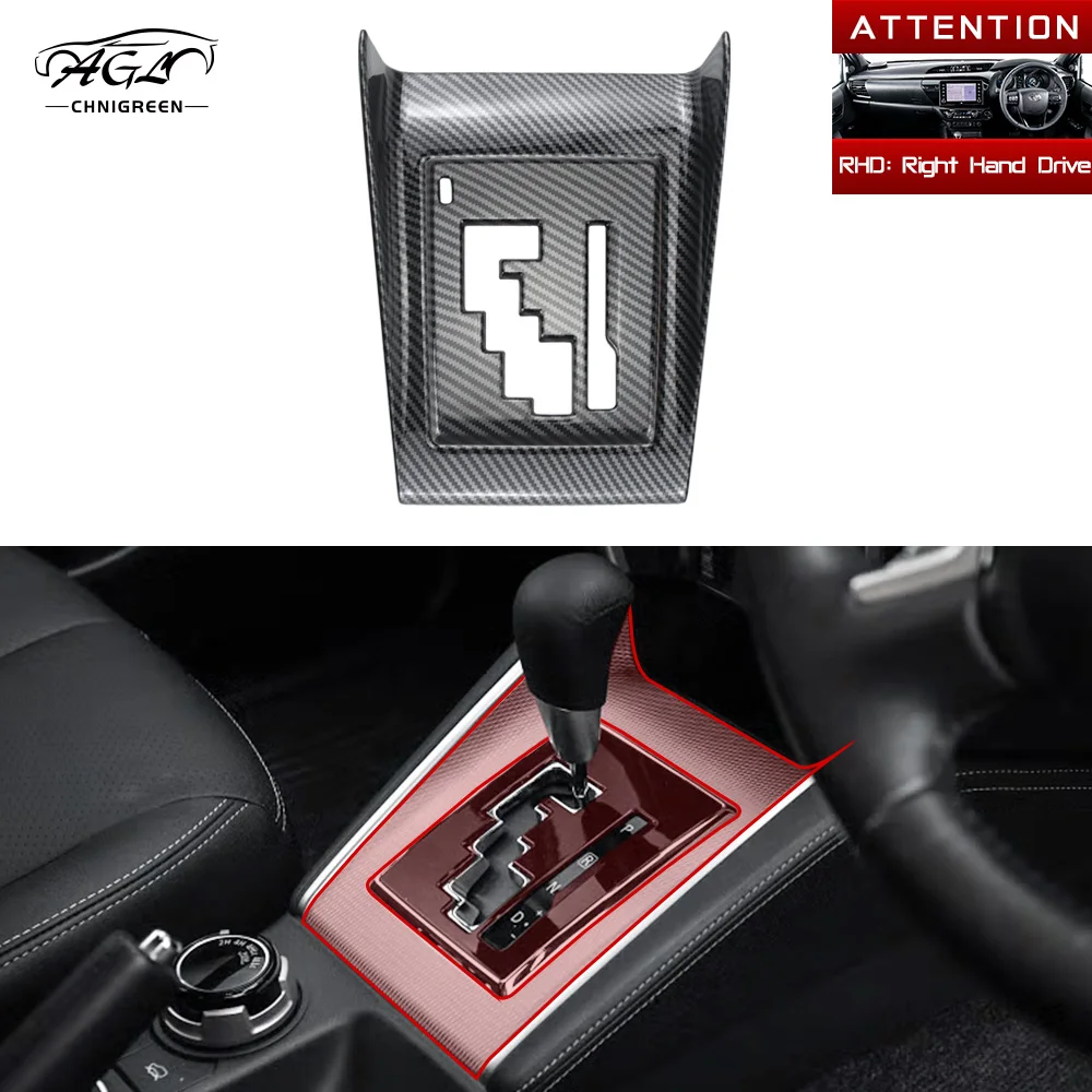 

ABS Carbon Fiber Color Gear Shift Frame Trim Panel Cover for Mitsubishi Strada Triton L200 2019-2022