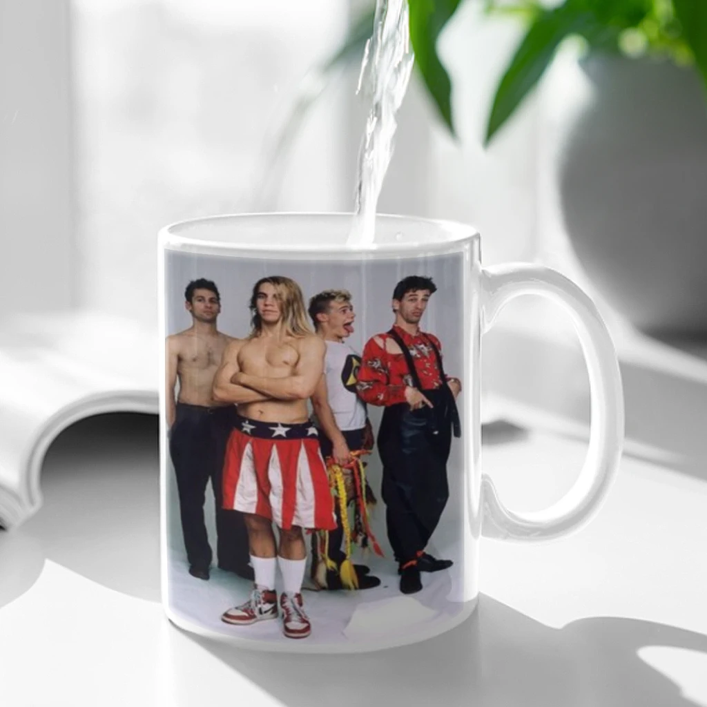 R-Red Hot-Chili Peppers Anime Coffee Mug 11oz Fun Ceramic Coffee Tea Cocoa Cup Handle Tea Drink Cup