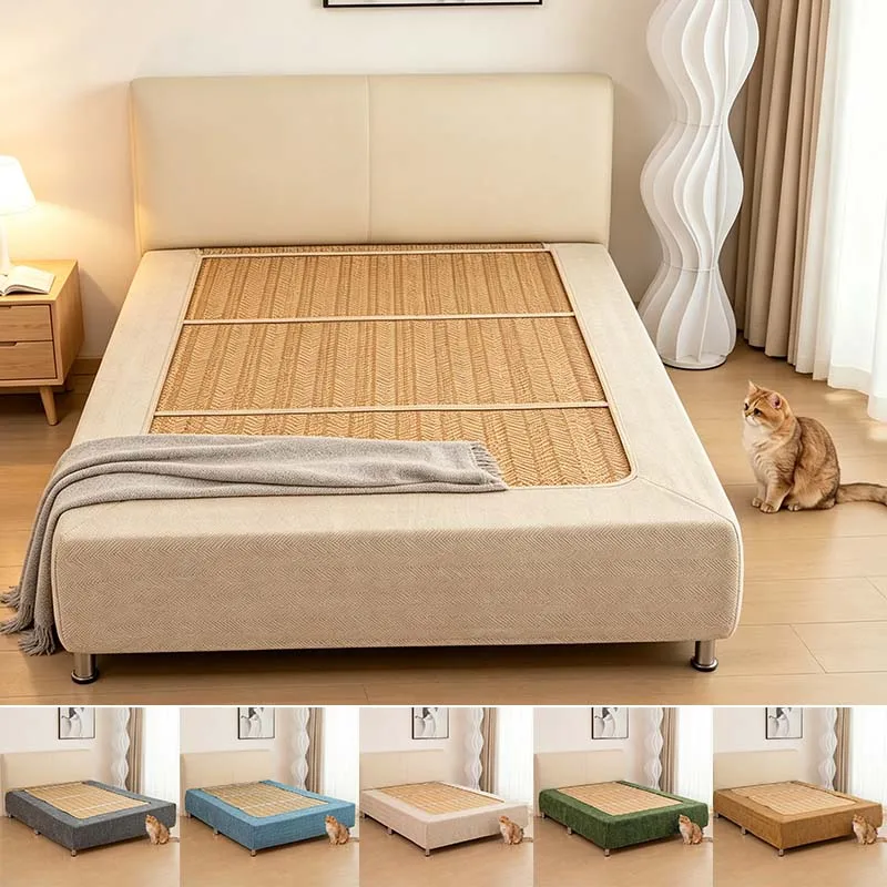 2026 New Solid Color Elastic Wrap Around Bed Skirt –Removable Washable Dust Ruffle for Twin/Full/Queen/King Mattress  침대커버 스커트
