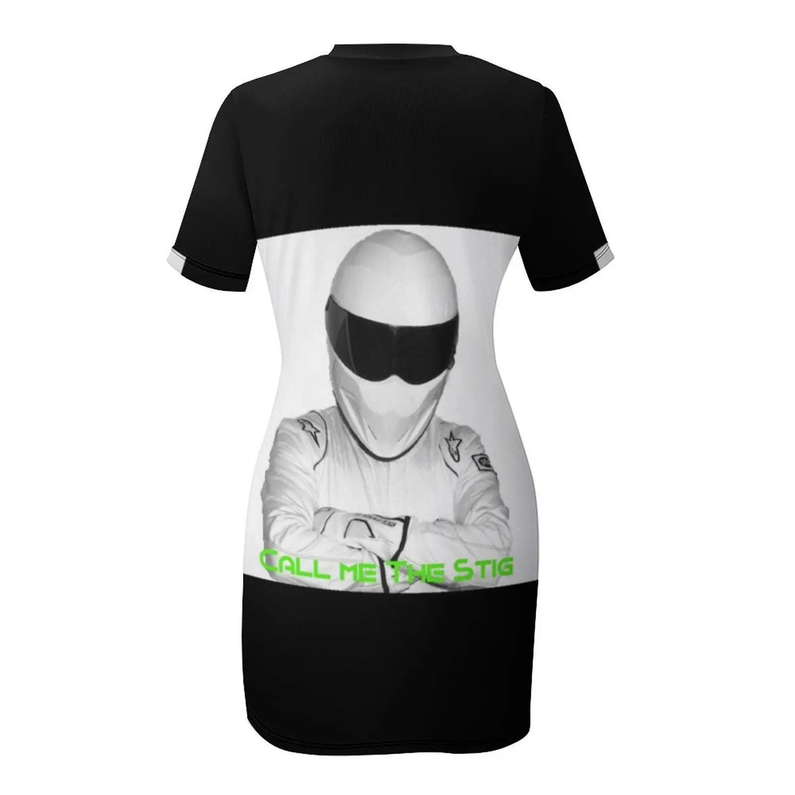 Call Me The Stig Klassisches T-Shirt, kurzärmeliges Kleid, langärmliges Kleid, Abendkleid, elegant, lang für Damen