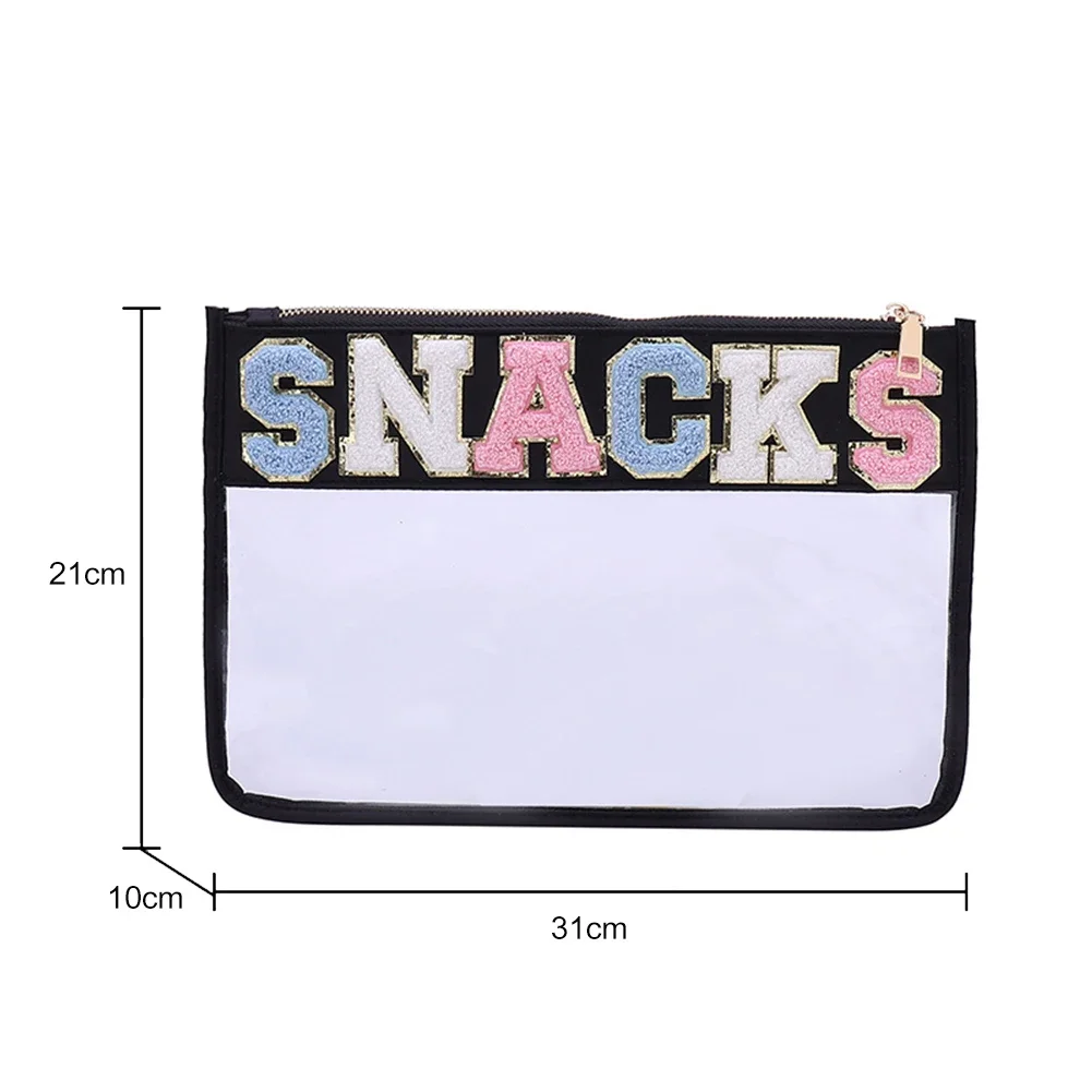 Letter Clutch Bag Transparent Cosmetic Bag PVC Waterproof Travel Make Up Storage Cases travel Organizer Zipper Women Toiletries