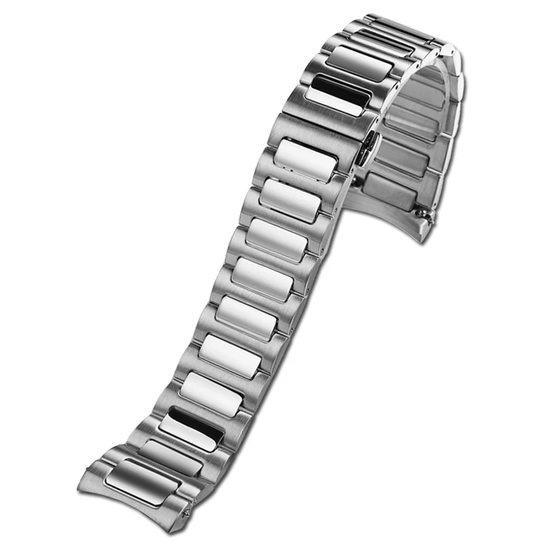 22mm curved precision steel watch strap for Mido helmsman TV series M049.526 stainless steel watch strap accessories for men