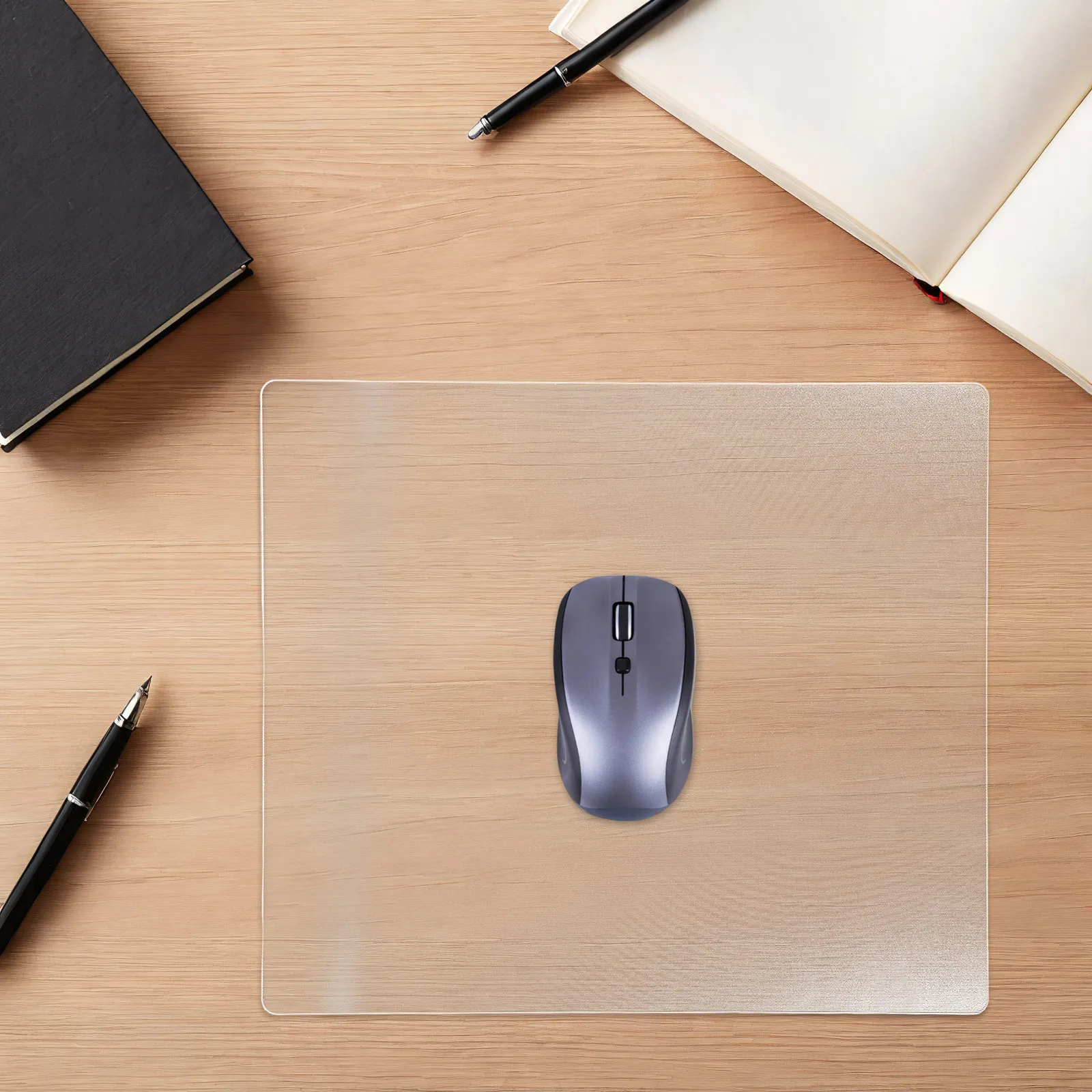 

Прозрачный стеклянный коврик для мыши, игровой настольный коврик, прозрачный коврик для мыши, размер стола 400x450 мм, офисные аксессуары, идеально подходит для игровой рабочей станции