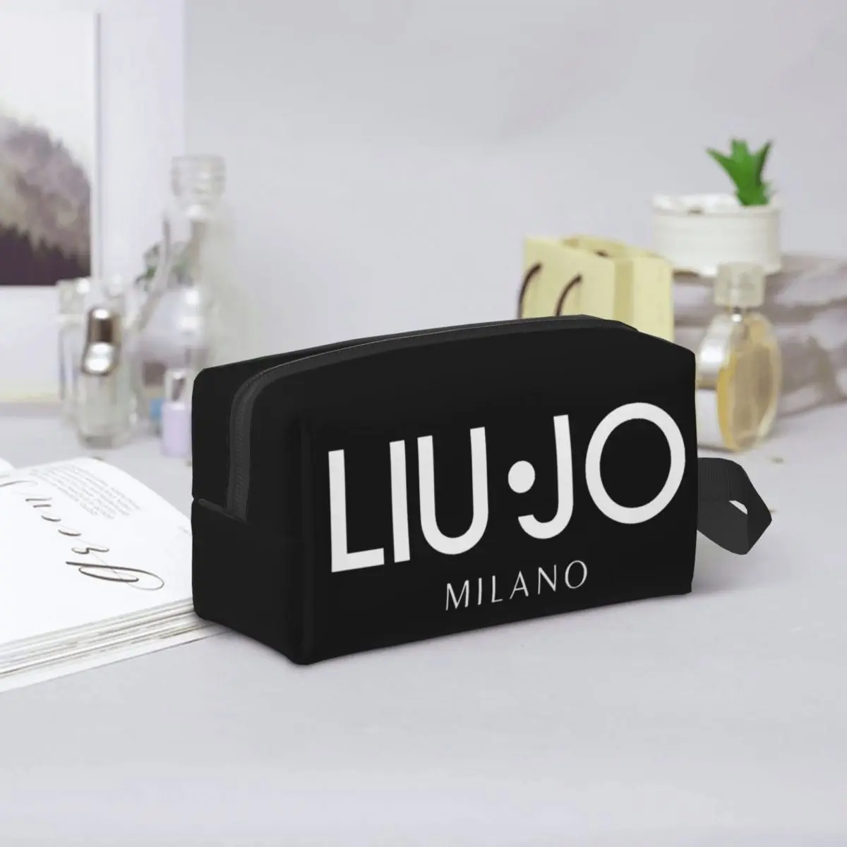 Bolsas de maquiagem para viagem Liu Jo, bolsa grande de armazenamento de produtos de higiene pessoal, acessórios para meninas, estojo de higiene