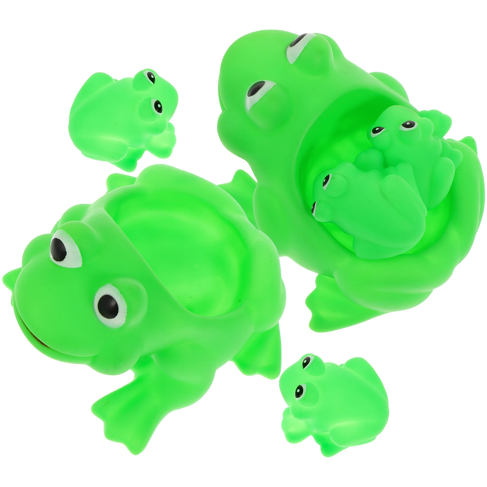 6 Pcs Toy Shaped Toys Taking Shower Playthings Newborn Mother and Child Green Baby Bathing