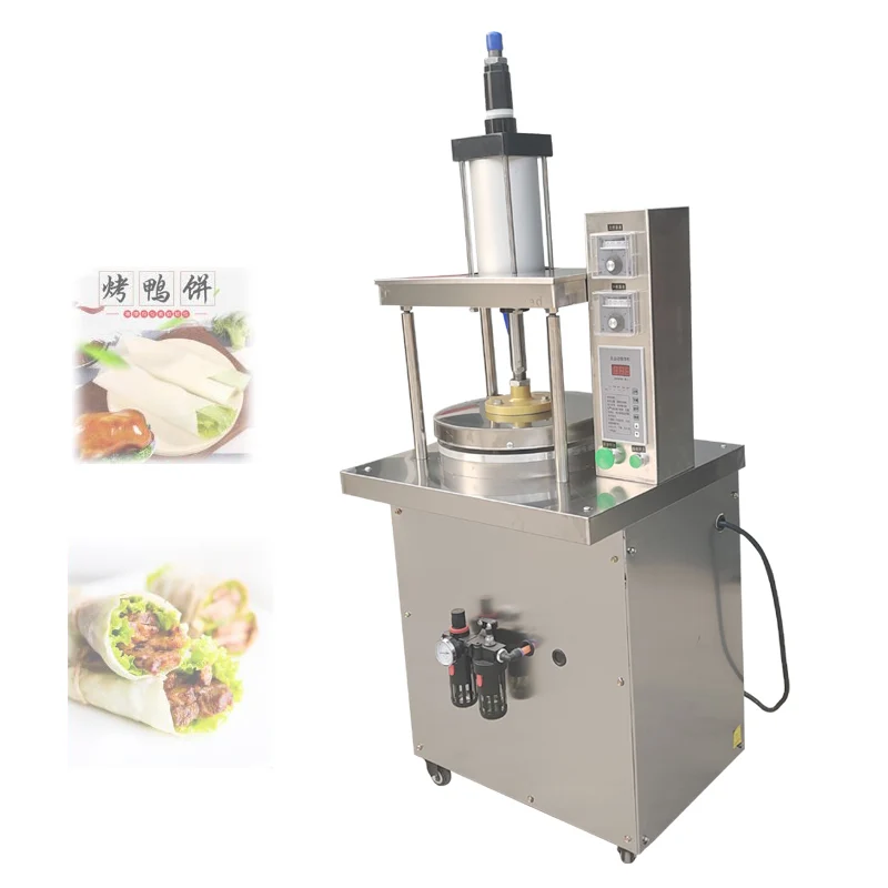 

Vertical Pancake Patting Machine Pneumatic Thickness Adjustable 25-80cm Spring Rolls Pancake Making Machine