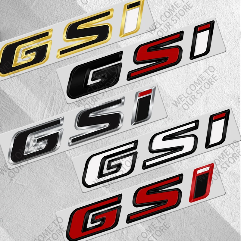 3D Metal GSI Car Logo Side Badge Decor Rear Trunk Sticker For Opel Meriva Junior Zafira Mokka Insignia Astra Vauxhall OPC Line