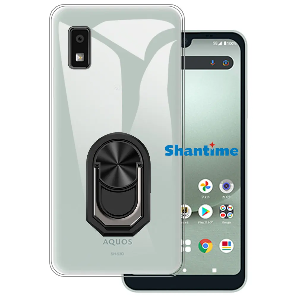 Luxury Shockproof Ring Holder For Sharp Aquos Wish 3 SH-53D A302SH Case Soft Silicone TPU Protective Holder Cover