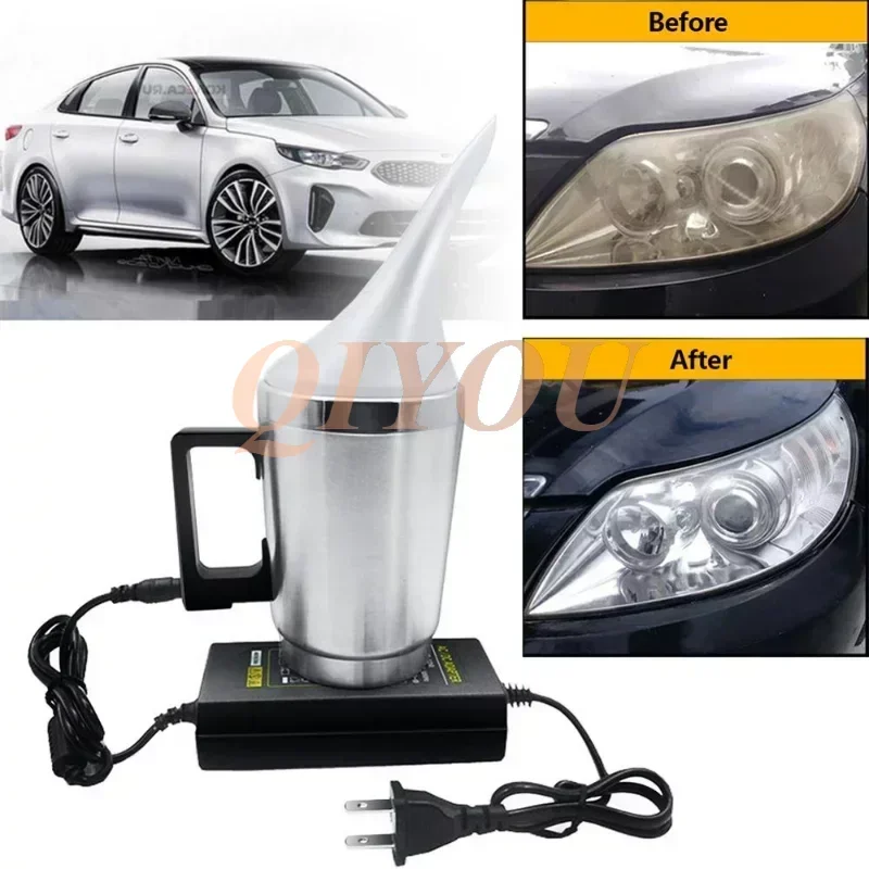 Car Headlight Lens 600ml Cup Repair Restoration Polishing Tool Atomization With Adapter Truck