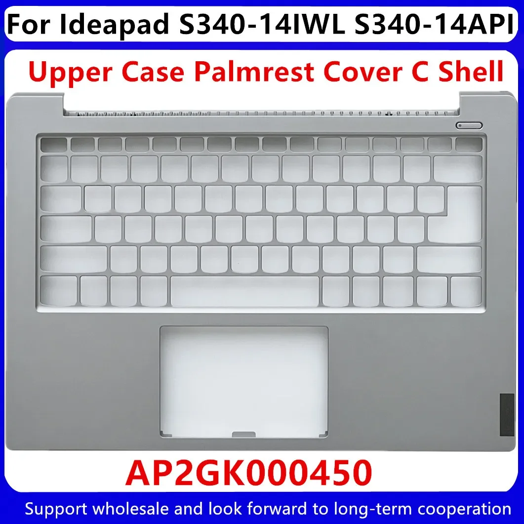 98 New For Lenovo Ideapad S340-14IWL S340-14API Upper Case Palmrest Cover AP2GK000450 / Bottom Case Cover Gray