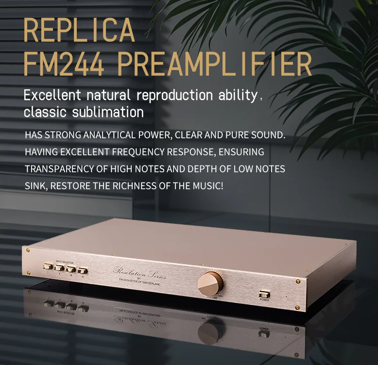 FM244 Line Front Stage Transistor Amplifier Hifi Preamplifier Home Theater System With Karaoke Hifi Amplifier