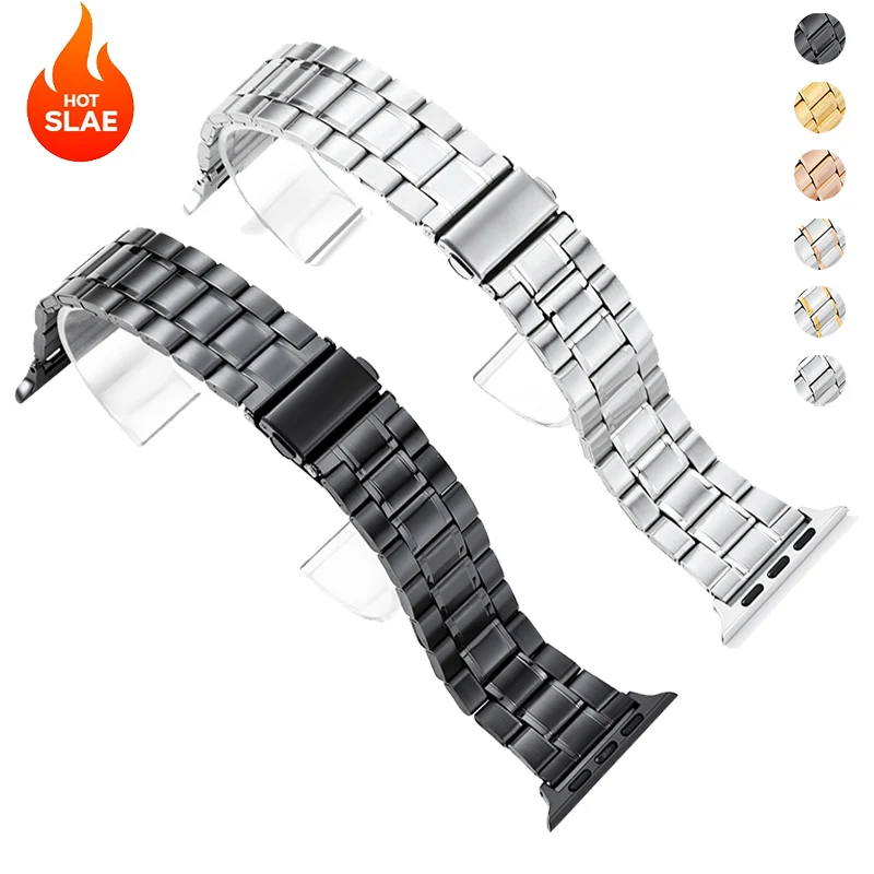 Metallarmband für Apple Watch 11-10 42/46mm Edelstahl iWatch Ultra 3/2/1 49mm 9 8 7 6 5 4 3 SE 45/41mm 44mm 40mm 38mm Armband