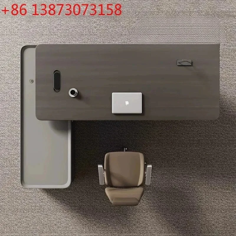 YY Light Luxury Boss Table Modern European Executive Right Cabinet Gaming Desk Standing Designer Storage Bureau Meuble