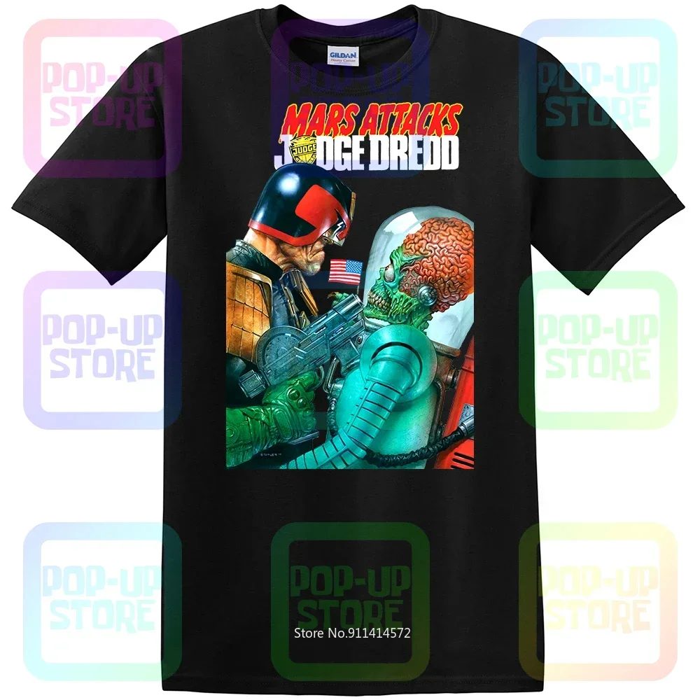 Mars Attacks Judge Dredd Shirt T-shirt Tee Unisex Size:S-3XL