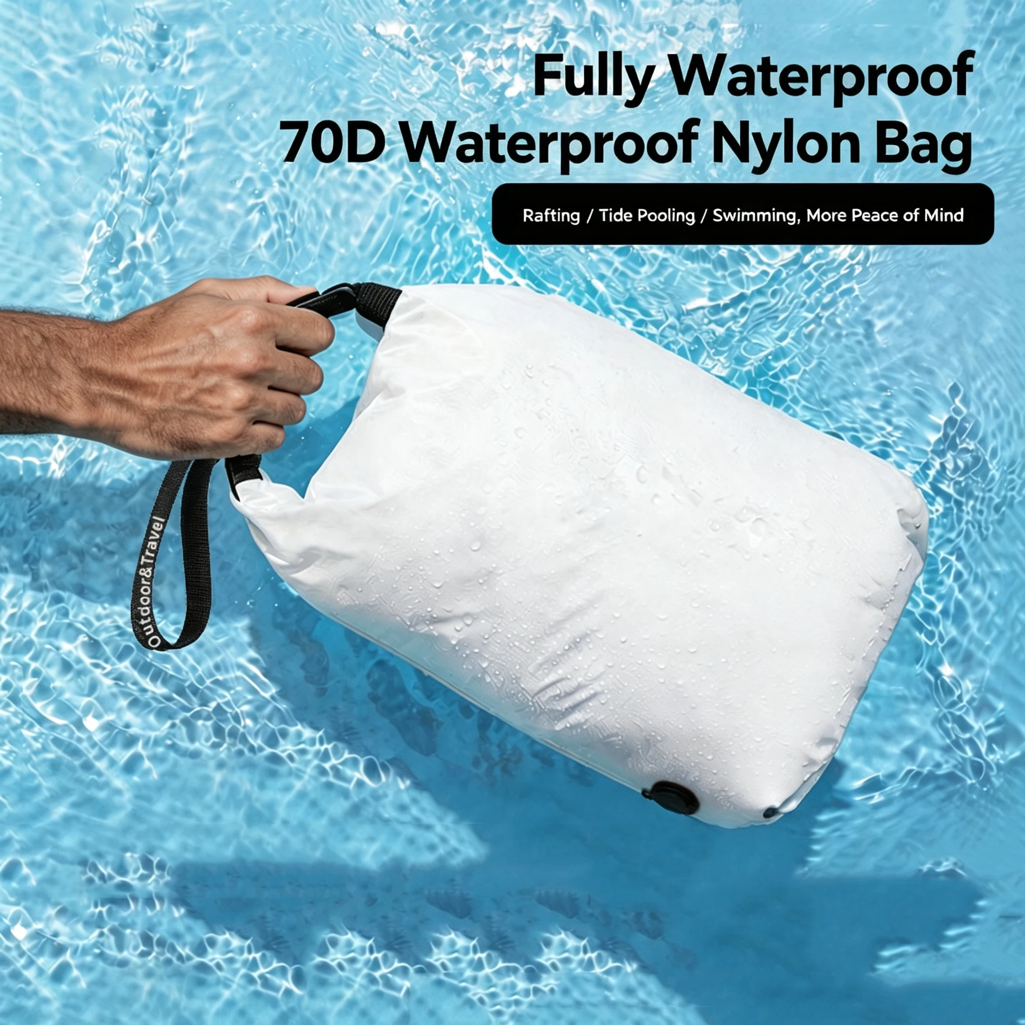 Outdoor Travel Bag Waterproof Large Capacity Drifting Swimming Storage Bag Foldable Roll Mouth Compression Storage Bag New