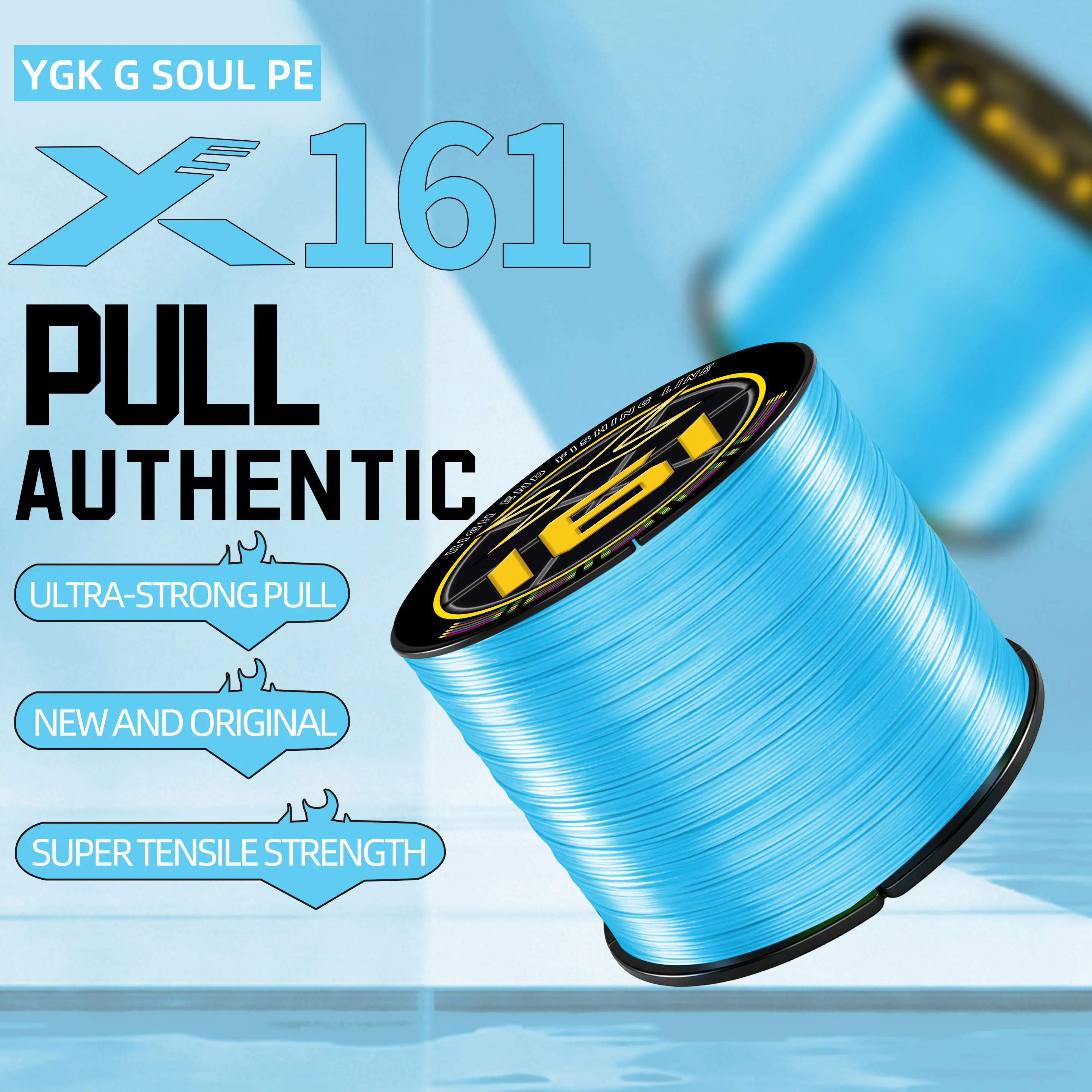YGK X16 Strands 150/200/300/500M 18-88LB PE Geflochtene Angelschnur Multifilament Superstark Angelschnur Japan Mehrfarbig