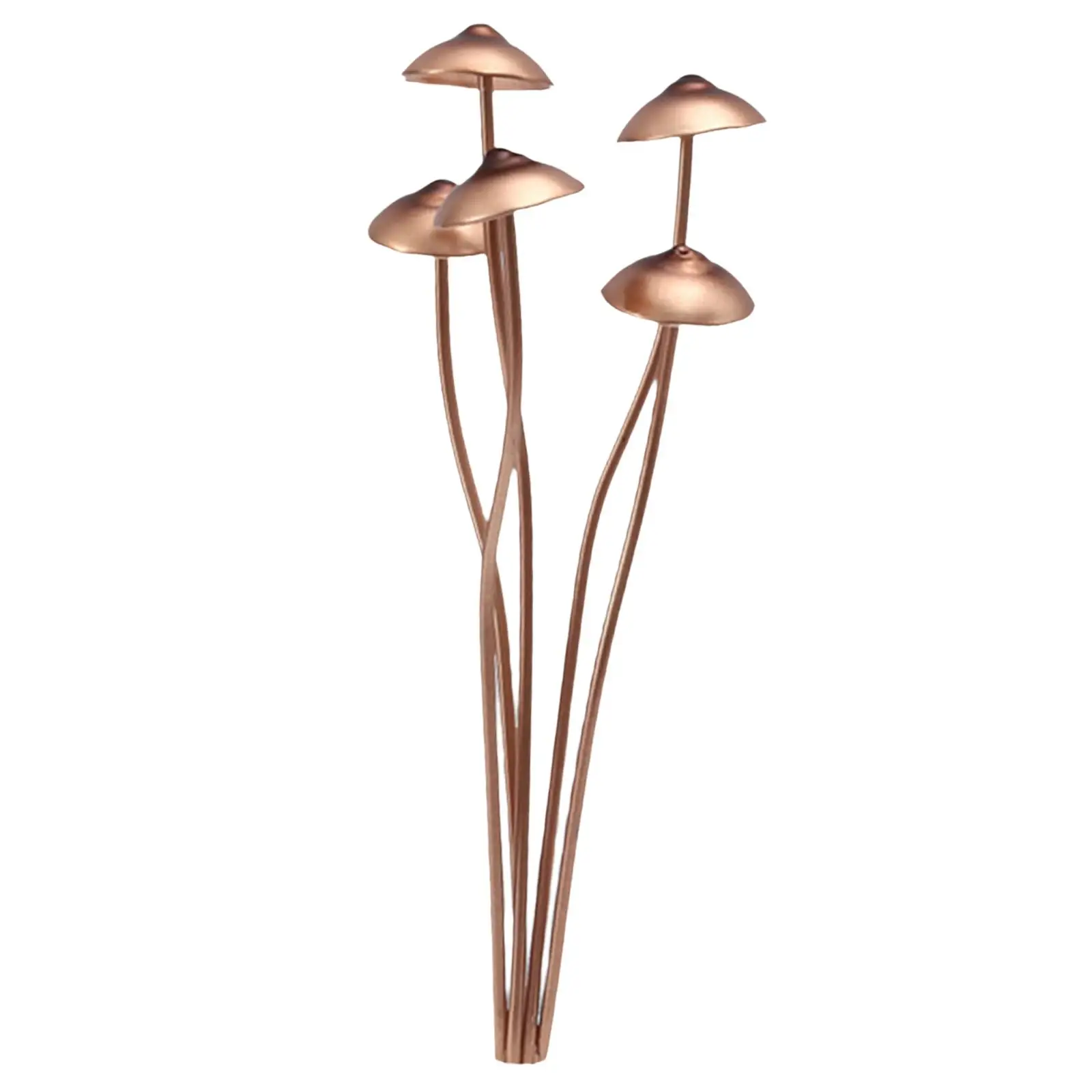 Outdoor Garden Sculpture Metal Mushroom Silhouette Stake Decorative Figure for Lawn Patio Decoration