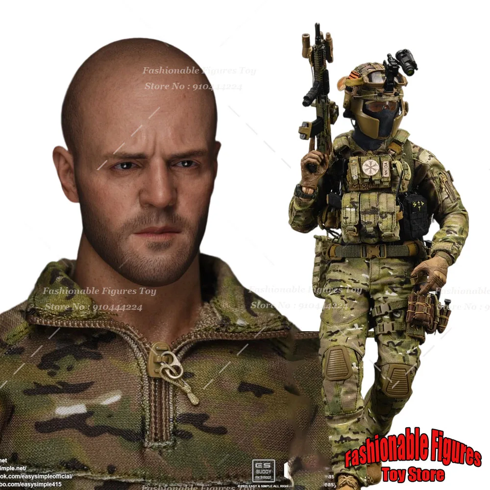 Esay & Simple ES 26071 R 1/6 جندي رجالي Fsbs Spetsnaz Alpha Team Leader مجموعة كاملة 12 بوصة دمى قتالية عسكرية