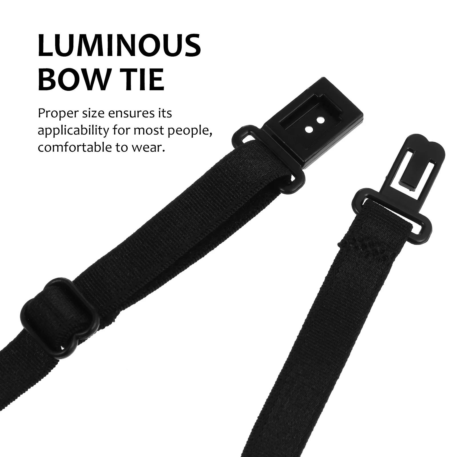 

Luminous Bow Tie Unique Party Tie Decor Fashionable Holiday Ornament Adjustable Collar Accessory Costume Accessory