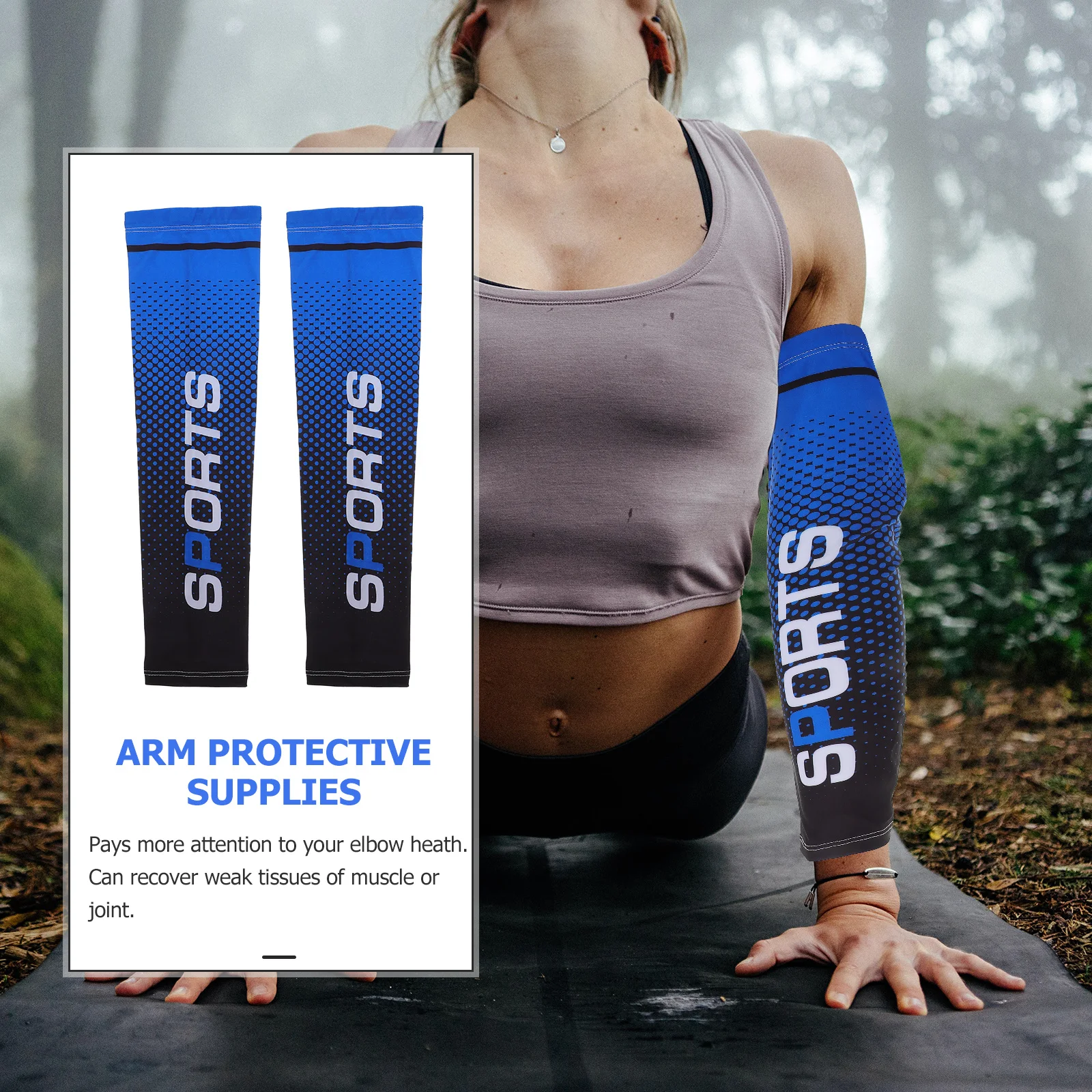 1セット1セット日焼け止めフェイスマスクスリーブ肘サポート通気性アウトドアアームガード男性女性用夏UV